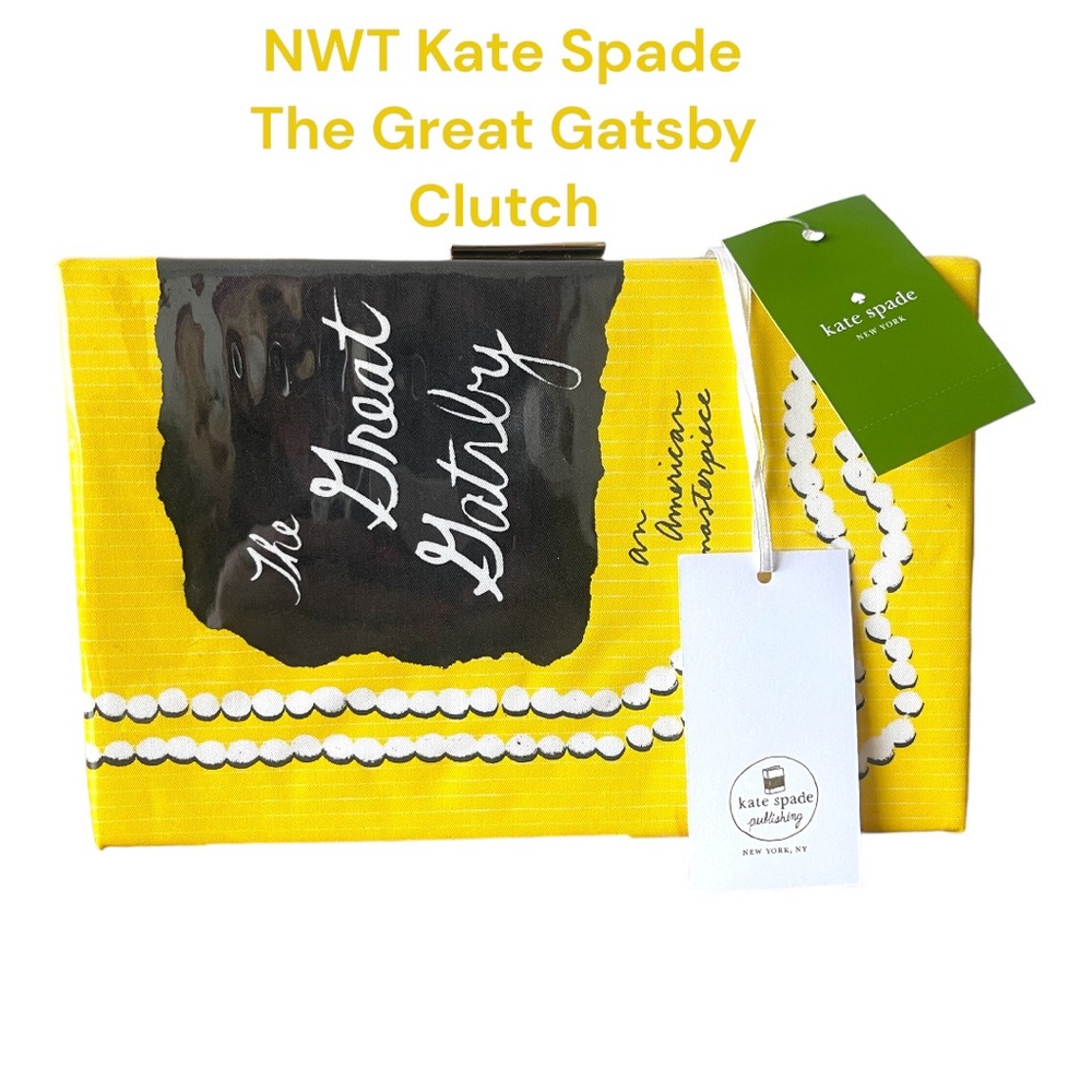 NWT Kate Spade Book of The Month The Great Gatsby Book Clutch